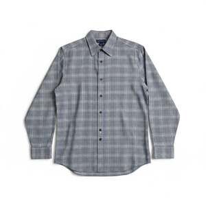 Vintage Grant Thomas Men's XL Plaid 100% Cotton Button Down Shirt Hong Kong